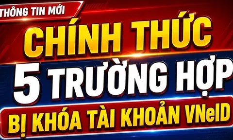5 trường hợp sẽ bị khóa tài khoản VNeID