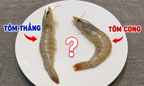 Nên mua tôm thẳng hay tôm cong thì ngon hơn?