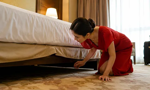 Tại sao nên kiểm tra gầm giường ngay khi nhận phòng khách sạn?