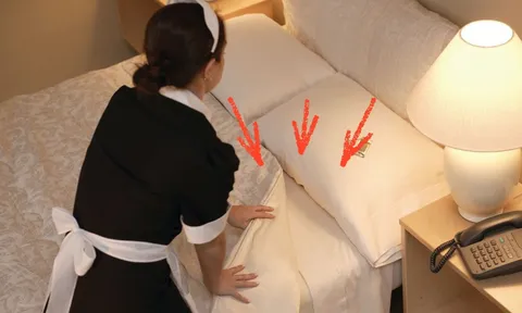 Tại sao nhân viên khách sạn thường nhét chặt chăn vào đệm?