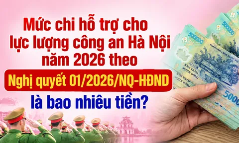 Mức chi hỗ trợ cho lực lượng công an Hà Nội năm 2026 theo Nghị quyết 01/NQ-HĐND là bao nhiêu?
