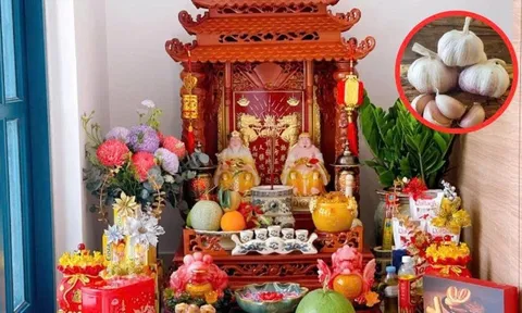 Tại sao tháng 7 âm lịch nhiều người thích đặt tỏi lên bàn thờ Thần Tài?