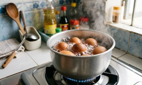 Tại sao luộc trứng gà chờ nước sôi, luộc trứng vịt cho nước lạnh?