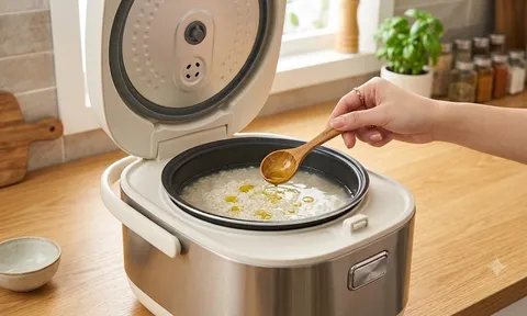 Tại sao bạn nên nhỏ vài giọt dầu ăn vào nồi cơm trước khi nấu?