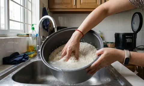 Tại sao không nên vo gạo 2 lần trong nồi cơm điện?