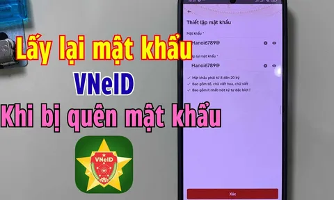 4 bước lấy lại mật khẩu VNeID khi quên nhanh chóng, đơn giản