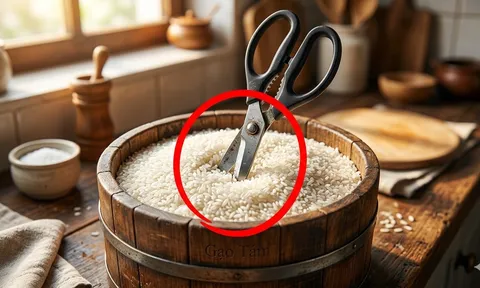 Cắm kéo vào thùng gạo: Mẹo hay gia đình nào cũng cần, tiết kiệm khoản lớn mỗi năm