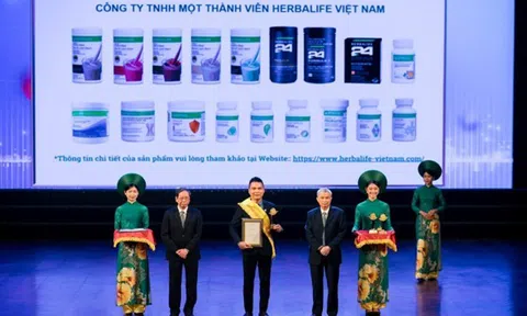 Herbalife Việt Nam lần thứ 9 liên tiếp đạt giải thưởng “Sản Phẩm Vàng Vì Sức Khỏe Cộng Đồng năm 2024”