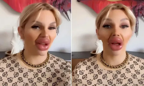 Cô gái chi hơn 175.000 USD để bơm môi, không thể khép miệng vì nghiện thẩm mỹ