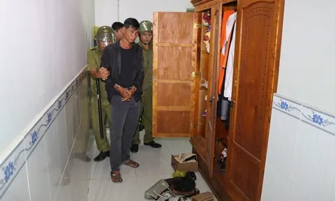 Bắt quả tang Nguyễn Thanh Sang đang trên đường tẩu thoát sau khi đột nhập nhà dân trộm tài sản