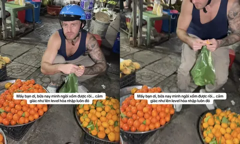 Kỹ năng ngồi xổm nâng "level" khiến chàng Tây thích thú cực độ