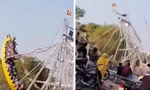 Sập đu quay khổng lồ tại hội chợ, 14 học sinh thương vong