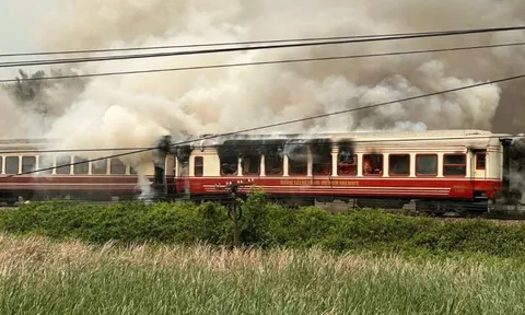 Điều tra nguyên nhân vụ cháy toa tàu LP6 đang chạy trên tuyến  Hải Phòng - Hà Nội