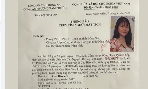 Thiếu nữ 14 tuổi mất tích bí ẩn, Công an phối hợp truy tìm