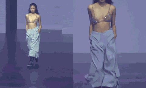 Sự cố “tuột dây áo” trên sàn diễn và màn xử lý ấn tượng của người mẫu 23 tuổi