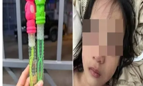 Bé gái 5 tuổi khóc thét sau vài phút chơi bong bóng xà phòng, bác sĩ cảnh báo nguy hiểm