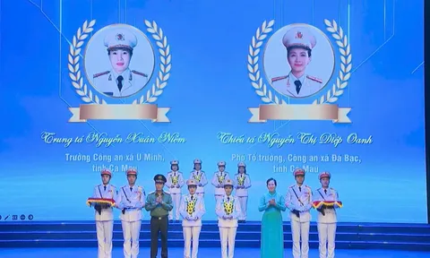 Hai “bông hồng thép” Cà Mau vừa được Bộ Công an vinh danh