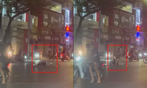 Bắt khẩn cấp người đàn ông say rượu cầm hung khí tấn công phụ nữ trên đường Lạch Tray, Hải Phòng