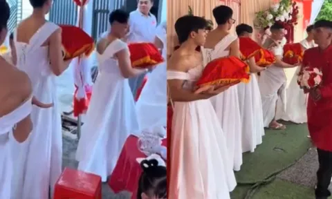 Độc lạ dàn phù dâu “6 múi” tại đám cưới miền Tây gây tranh cãi: Nhà gái tiết lộ lý do bất ngờ