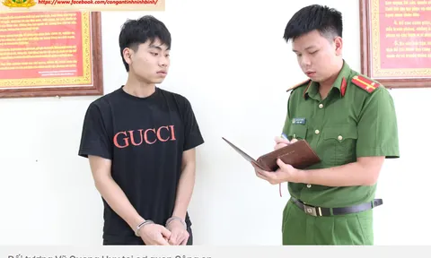 Cuộc vây bắt "nghẹt thở" ở chợ Khâm Thiên: Đối tượng truy nã nguy hiểm Vũ Quang Huy SN 2004 bị bắt