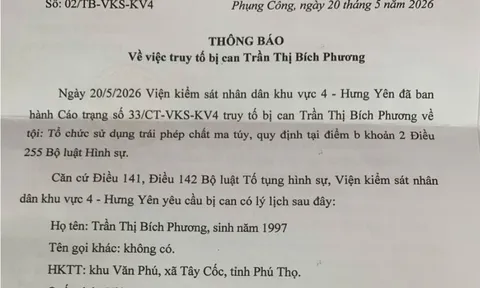 Truy tố Trần Thị Bích Phương SN 1997