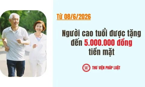 Từ 8/6/2026, người cao tuổi được tặng đến 5 triệu đồng tiền mặt theo mức chi tại Nghị quyết 03: Đối tượng nào được hưởng?
