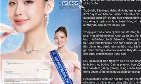 Nghi vấn làm giả thư trúng tuyển thạc sĩ trường top đầu thế giới, hoa hậu Bảo Ngọc nói gì?
