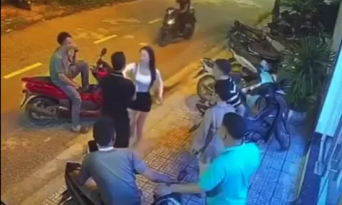 Công an vào cuộc vụ người đàn ông tát cô gái trước quán karaoke, nam thanh niên can ngăn bị gãy mũi