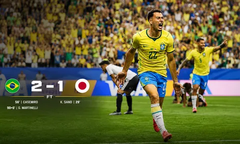 Nghiệt ngã phút bù giờ: Nhật Bản gục ngã trước Brazil, Martinelli hóa người hùng