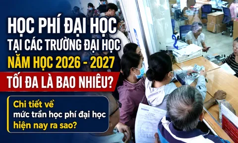 Học phí đại học tại các trường năm học 2026-2027 tối đa là bao nhiêu? Chi tiết về mức trần học phí đại học hiện nay ra sao?