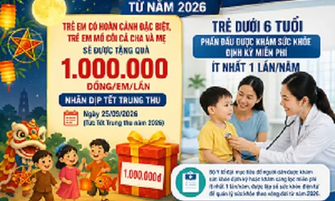 Chính thức: Từ Trung thu 2026, trẻ em thuộc diện này ở Hà Nội được nhận 1 triệu đồng
