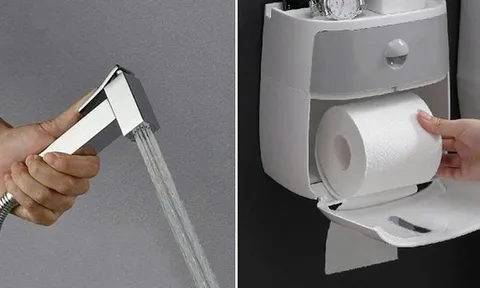 Nên dùng vòi xịt hay lau giấy sau khi đi vệ sinh tốt hơn?