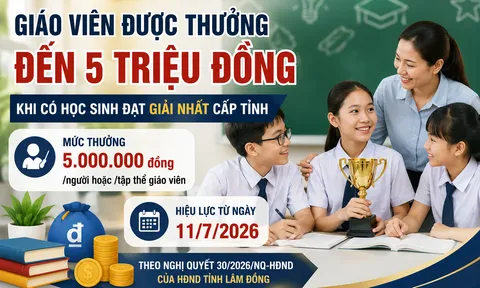 Thống nhất từ 11/7/2026 giáo viên chính thức nhận thêm tới 5.000.000 đồng/người theo Nghị quyết 30, cụ thể ra sao?
