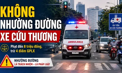 Không nhường đường cho xe cứu thương có thể bị xử lý hình sự?