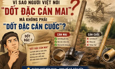 Vì sao người Việt nói "dốt đặc cán mai" mà không phải "dốt đặc cán cuốc"?