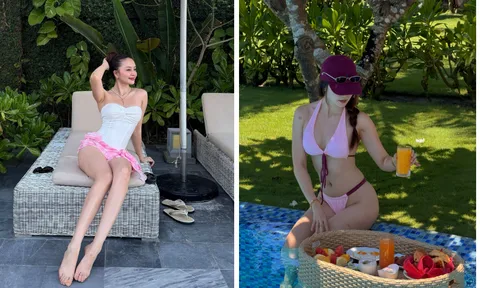 Giọng ca quê Thanh Hóa gây "bão" với loạt ảnh áo tắm, body tuổi 34 đẹp "không góc chết"