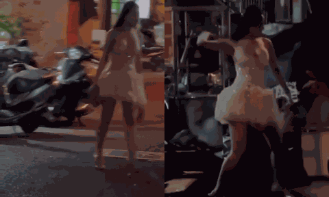 Clip một á hậu cầm gạch ném vào nhà dân ở TP.HCM gây xôn xao, công an vào cuộc xác minh