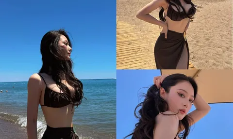 Mỹ nhân là vợ quân nhân đẹp mê mẩn trong loạt ảnh bikini màu nâu chocolate, dân mạng xuýt xoa: "Thân hình này đúng là trời ban"