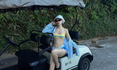 Nữ ca sĩ nổi tiếng làm vợ đại gia ngành dệt diện bikini chưa trùng bộ nào, body U40 đẹp mê mẩn bên biển