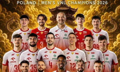 Ba Lan ngược dòng hạ Mỹ, bảo vệ thành công ngôi vô địch VNL 2026
