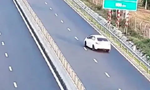 Lùi xe trên đường cao tốc, nữ tài xế bị phạt nặng