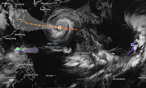 3 cơn bão cùng hoạt động ở Tây Bắc Thái Bình Dương, vì sao Bắc Bộ vẫn mưa lớn dù bão số 3 suy yếu?