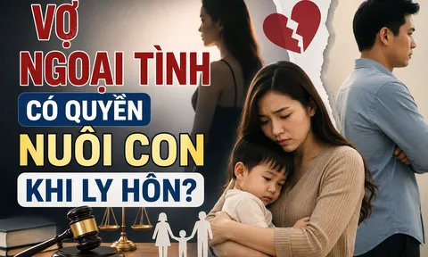 Vợ ngoại tình có quyền nuôi con khi ly hôn?
