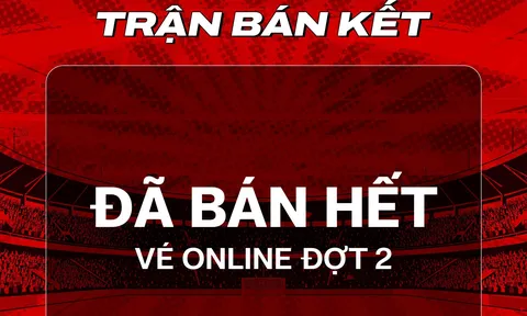 Vé online đợt hai trận Việt Nam và Malaysia "cháy" trong chưa đầy một giờ