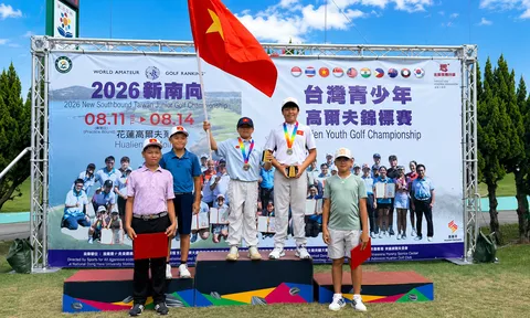 Lê Nhật Bình và Bùi Quang Đức Minh cùng giành HCV tại Taiwan Junior Golf Championship 2026