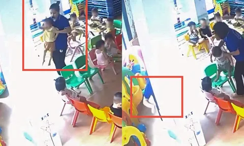 Công an xác minh clip nghi giáo viên đánh bé 22 tháng tuổi ở Hà Nội