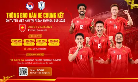 VFF chính thức mở bán vé chung kết lượt về giữa ĐT Việt Nam và ĐT Thái Lan