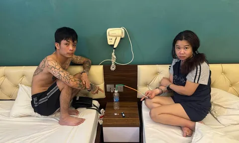 Lê Thị Thúy bị bắt trong nhà nghỉ cùng nam thanh niên