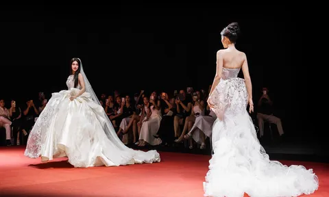 Kỳ Duyên, Thiên Ân “chiếm spotlight” runway, Phương Vy được chồng cầu hôn tại Vietnam Wedding Week 2026