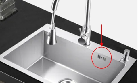 Chiếc lỗ nhỏ trên bồn rửa có tác dụng gì mà nhiều người không biết?